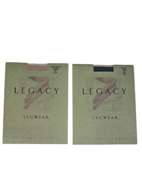 Legacy Legwear Pantyhose Shapewear Control Top A53201 Nude & A31857 Black Tight